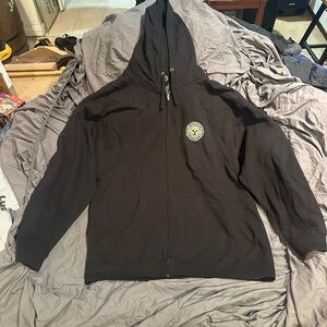 Underground Black Zip Up Sweater